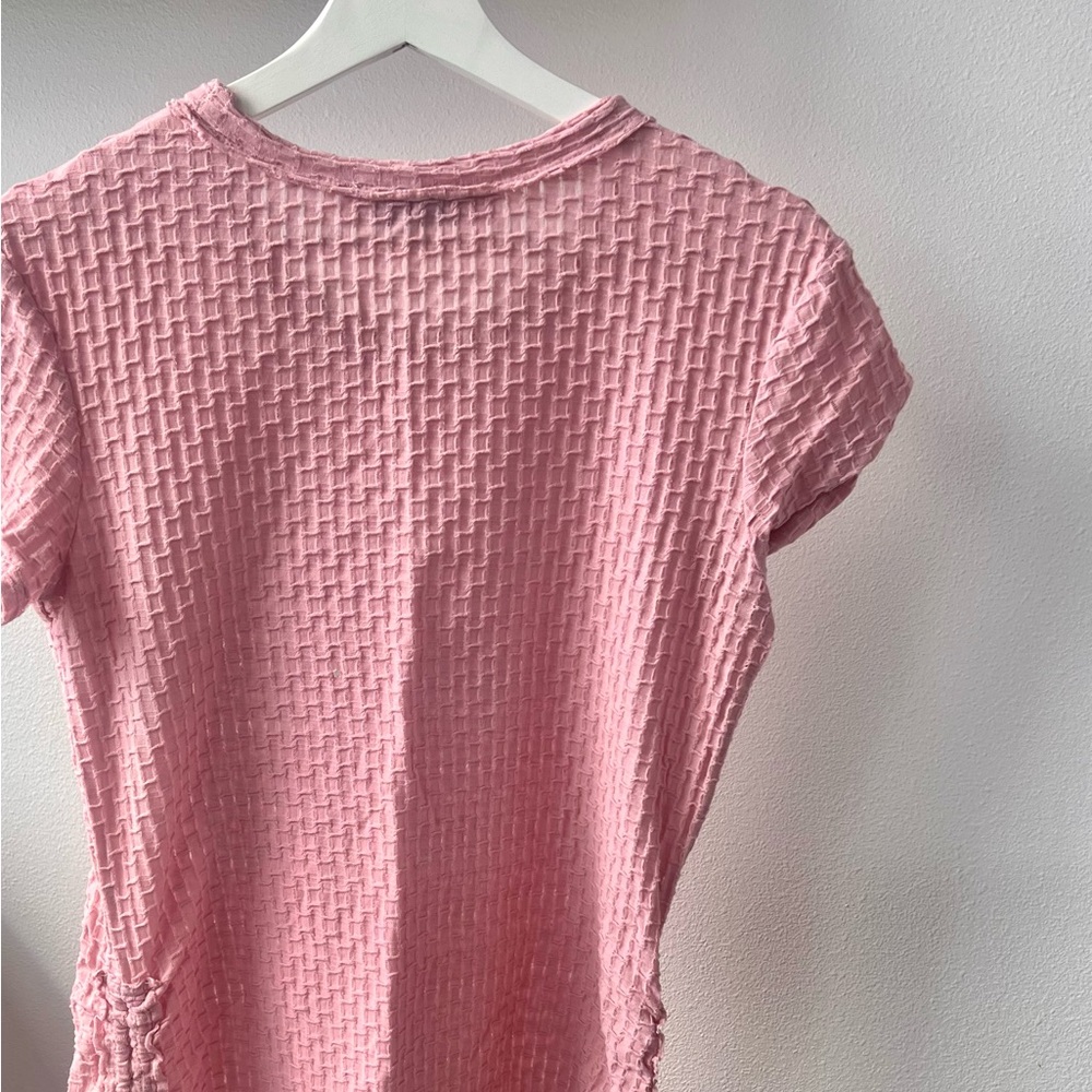 Free People Rose Pink Beach Ruched Swim Coverup